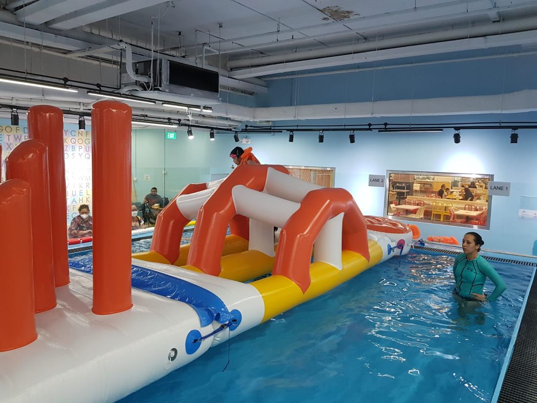 Water ninja challenge obstacles