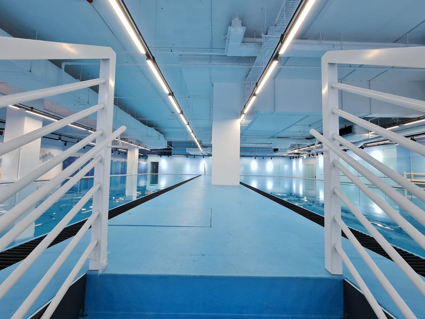 Twin heated indoor pools at OtterSwim Yishun