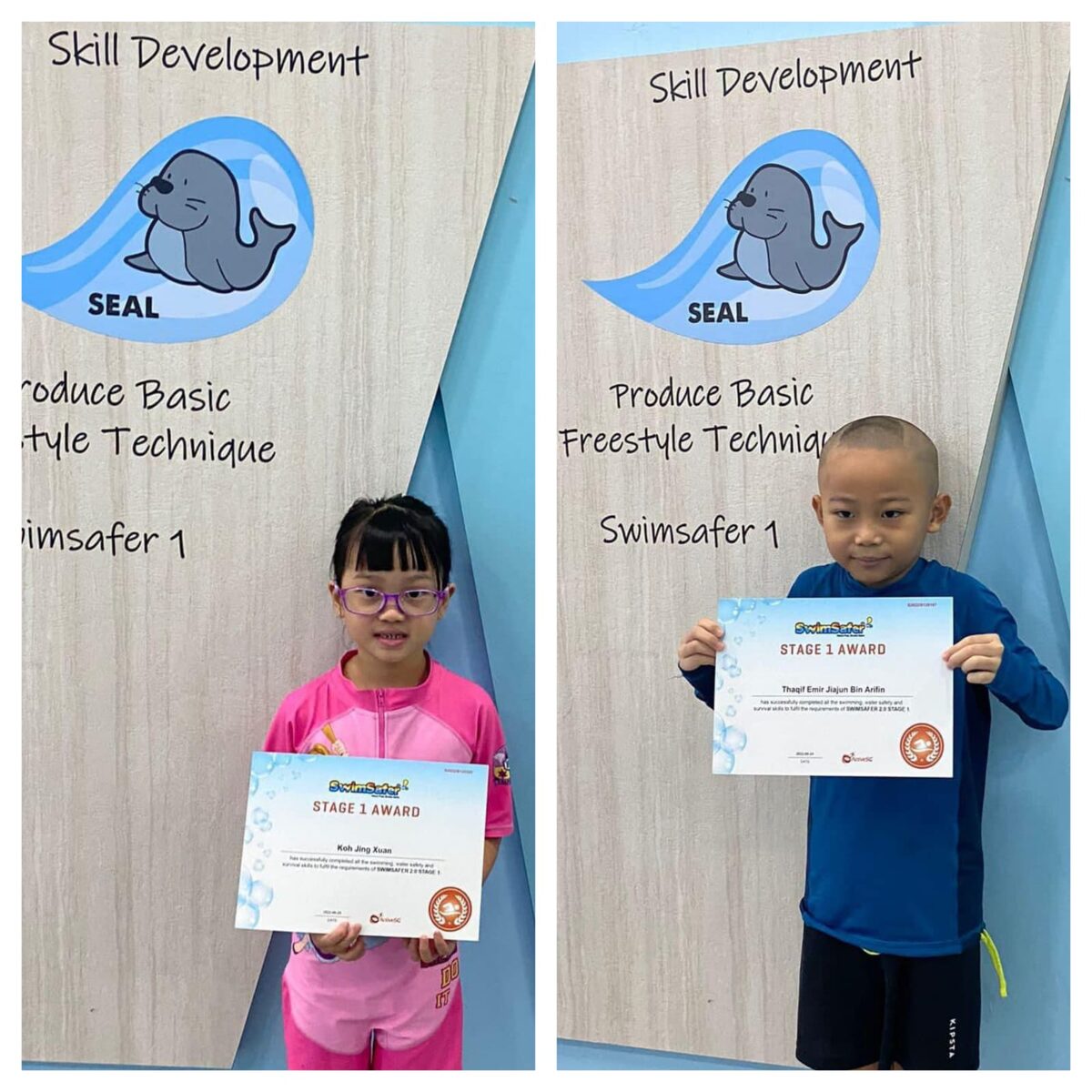 SwimSafer Stage 1 awards